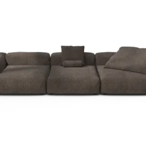 vetsak | Sofa Set 05 - Nub - Walnut | Modular Sofa | 5 Seater | Big Sofa | Corner Sofa