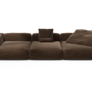 vetsak | Sofa Set 05 - Pebble - Umber | Modular Sofa | 5 Seater | Big Sofa | Corner Sofa