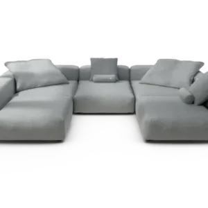 vetsak | Sofa Set 06 - Ridge - Limestone | Modular Sofa | 6.5 Seater | Big Sofa | U-Shape | Corner Sofa