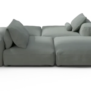 vetsak | Sofa Set 08 - Daybed - Breeze - Sage | Modular Sofa | 6 Seater | Outdoor Island | Double lounger