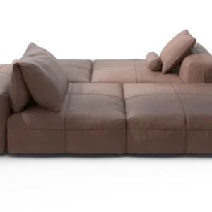 vetsak | Sofa Set 08 - Daybed - Leather - Stone | Modular Sofa | 6 Seater | Outdoor Island | Double lounger