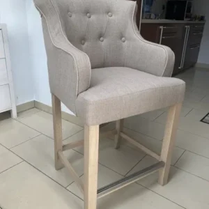 Barstuhl Landhaus, Barhocker Sand, Sitzhöhe 65 cm