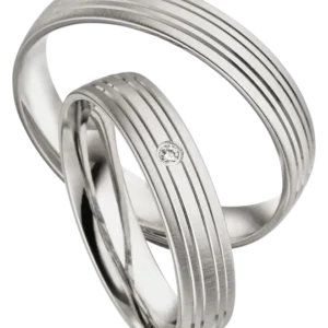 Linden Trauringe / Eheringe Bäretswil mit Diamant - 240/241