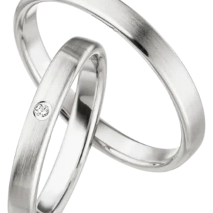Linden Trauringe / Eheringe Bülach mit Diamant 0.0135 ct. - 1325/1326