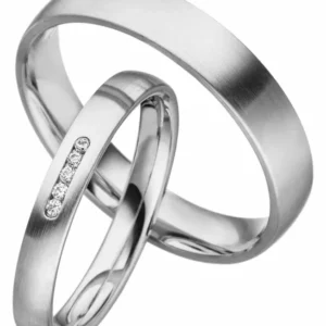 Linden Trauringe / Eheringe Horw mit Diamant 0.008 ct. - 1544/1545