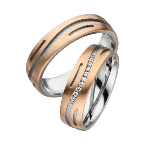 Linden Trauringe / Eheringe Thun mit Diamant 0.010 ct. - 1532/1533