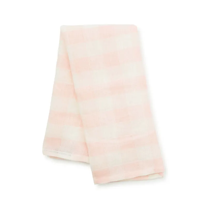 MacKenzie - Childs Pink Check Linen Dish Towel - |VESIMI Design|