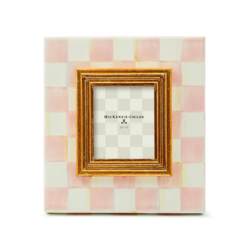 MacKenzie - Childs Rosy Check 2.5" x 3" Frame - |VESIMI Design|