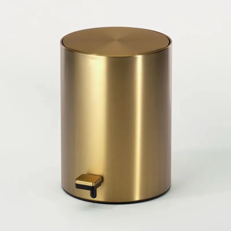 German Design Award Soft Close Pedal Bin GOLD MATT 6L