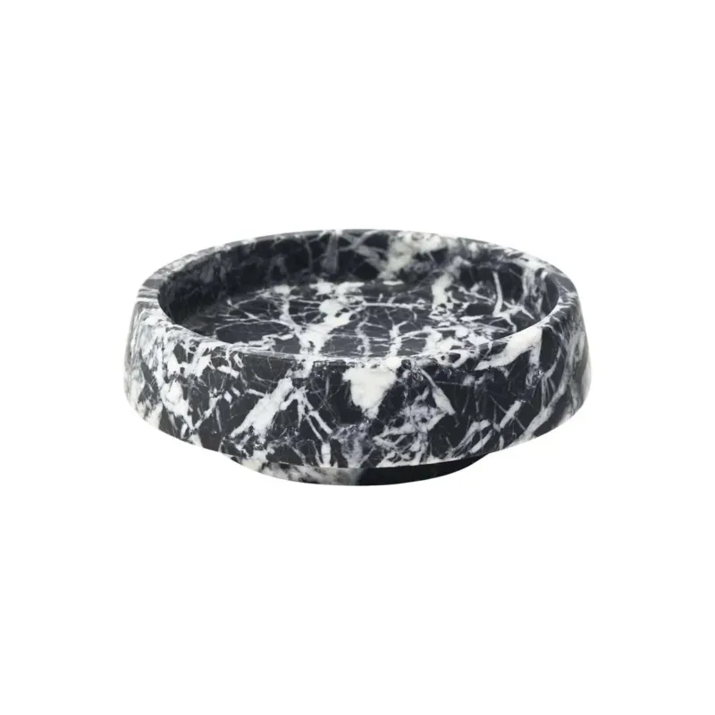 Orion Black Marble Bathroom Accessories Soap Dish - |VESIMI Design|