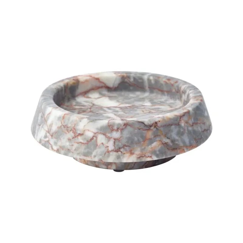 Orion Rosy Marble Bathroom Accessories Soap Dish - |VESIMI Design|