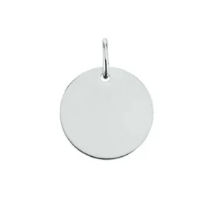 Plakette Gold 750 Weiss Gravierbar – 1255.06244/0001