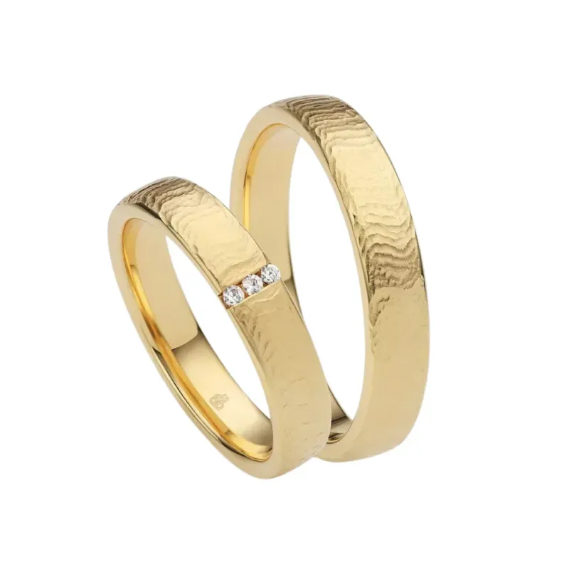 Rauschmayer Trauringe First Individual Love 3D mit 3 Brillanten - 04021
