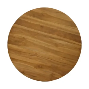 Runde Tischplatte Teak, Tischplatte rund Massivholz, Tischplatte Holz massiv, Durchmesser 140 cm