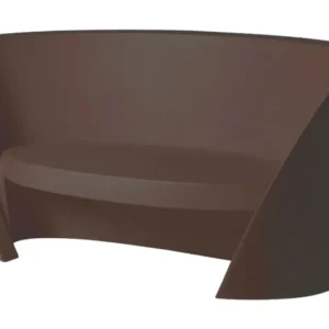 Gartenbank braun Kunststoff, Sitzbank abraun Kunststoff, Outdoor-Sofa braun, Breite 170 cm