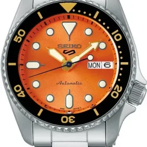 Seiko 5 Sports Automatik Day-Date Orange Herrenuhr - SRPK35K1