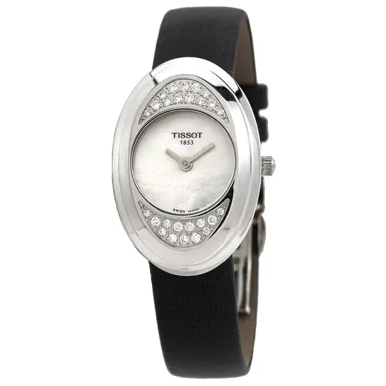 Tissot Damenarmbanduhr Perlmutt mit Lederarmband – T03.1.325.80