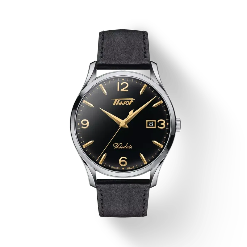 Tissot Heritage Visodate Quarz 40 mm – Edelstahl & Leder, Ref. T118.410.16.057.01