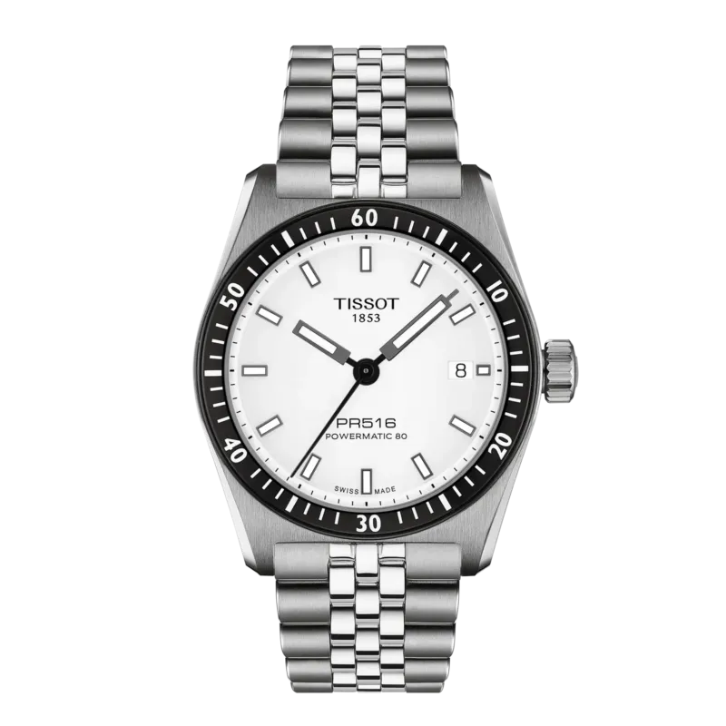 Tissot PR516 Powermatic 80 Weiss Herrenuhr - T149.407.11.031.00