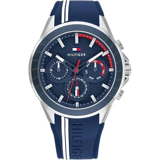 Tommy Hilfiger Aiden Day Date Blau Herrenuhr - 1791859