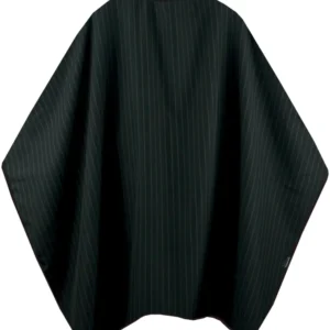Barber Black Schneide/Rasier Umhang mit Druckknopfverschluss