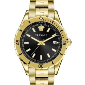 Versace Hellenyium Herren Uhr Gold Schwarz