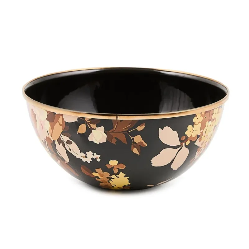 Wild Rose Brown Small Everyday Bowl MacKenzie-Childs